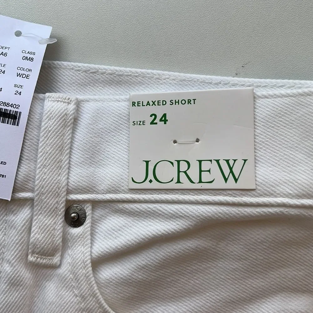 J Crew Relaxed denim short in‎ white Size 24 - Picture 5 of 11